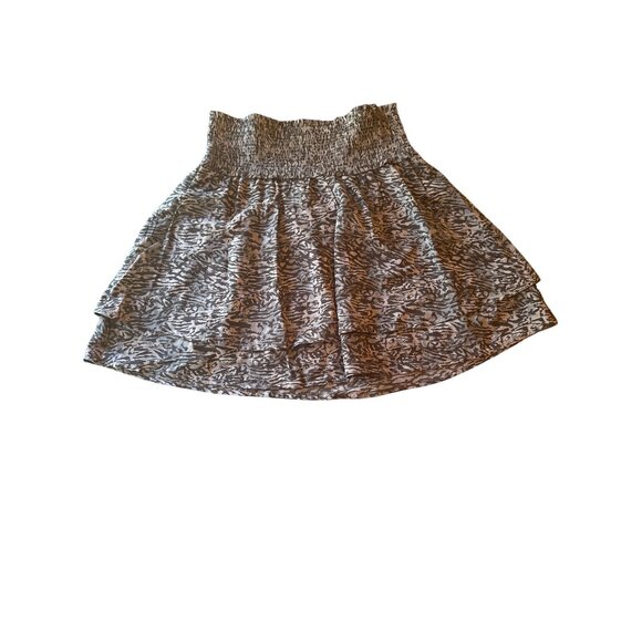 Rails Womens Animal Print Smocked Waist Skirt M - Picture 1 of 5